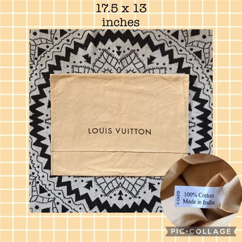 louis vuitton dust bag authentic.